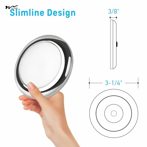 12 Volt Under Cabinet Downlight Corded Electric Power Source for Camper Van Motorhome