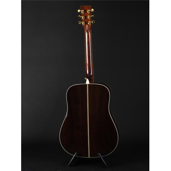 OEM custom guitar 41 inch solid spruce top D45f style handmade Acoustic Guitar with pickup 301 fishman