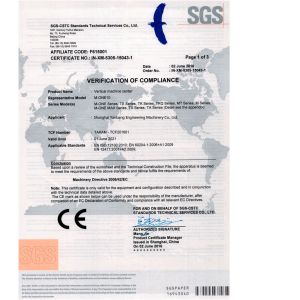 Shanghai Yanbang Engineering Machinery Co., Ltd. Certifications