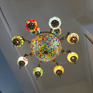 Mediterranean Style Decoration Handmade Turkish Pendant Light(WH-DC-23)