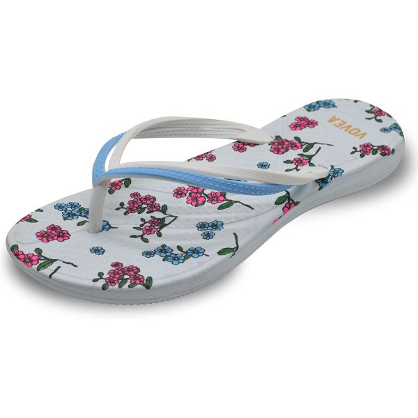 Twin Uppers Women Fitflop Summer Sandals With Injected PVC Printed Soles
