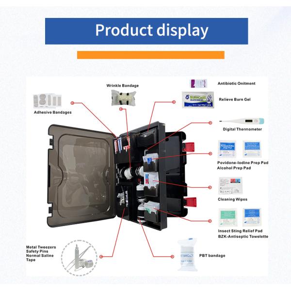 Training Family First Aid Box Antiseptic Black Basic First Aid At Home