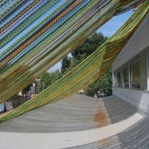 Elegant Silver Rectangular Aluminum Chain Screen Curtain Easy Maintenance