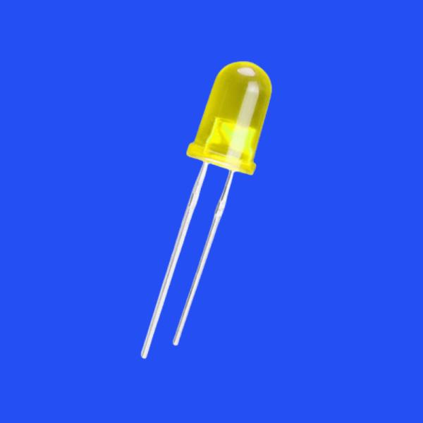 5mm 2.0Hz 1/8 Duty Cycle Tinted Diffused Yellow 590nm 150mcd 60deg Round Head