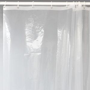 Odorless Clear Plastic Shower Curtain Machine Washable With Highly Compatible
