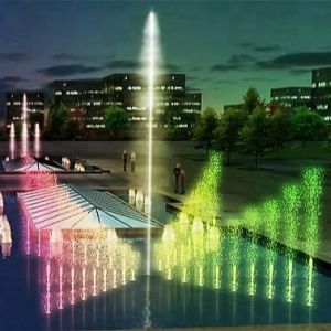 Program Control Water Portable Fountain With LED Lamps