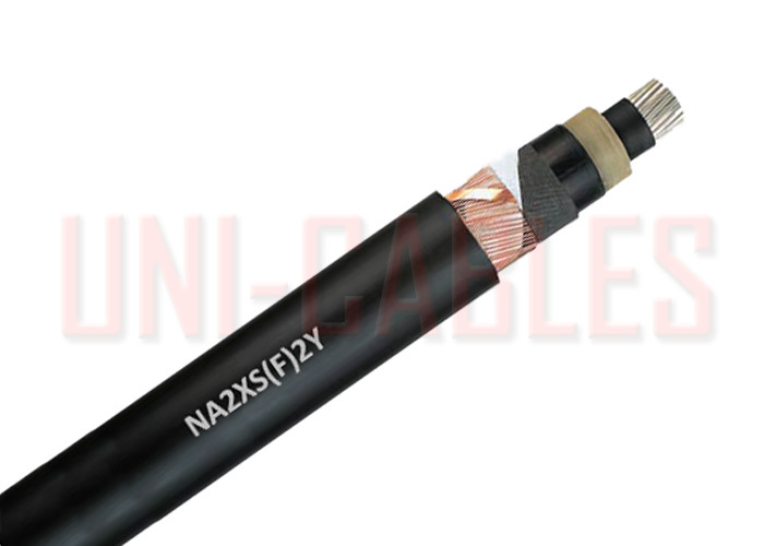 Quality PE Sheath Aluminum Conductor MV Cable , NA2XS F 2Y Longitudinal Watertight MV Power Cable for sale