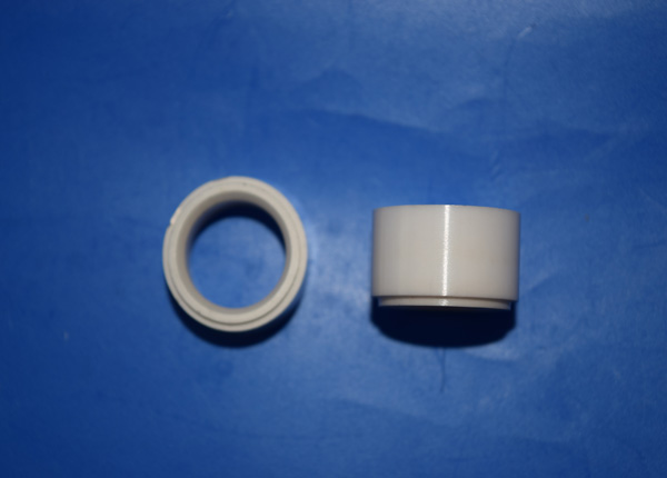 Alumina Ceramic Parts Cylinder Sleeve , 95% - 99% Alumina Ceramic Bushings Bearings Parts