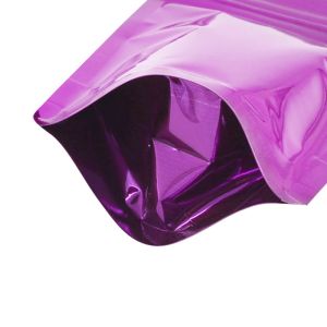 China Purple Stand Up Foil Food Packaging k Bag on sale
