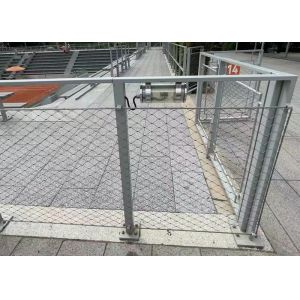 Ss 304 Ferrule Cable Mesh With Frame Customized Anti Rust For Boundary Wall