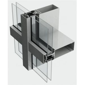 Ventilated Facades Aluminum Curtain Wall Profile For Exterior