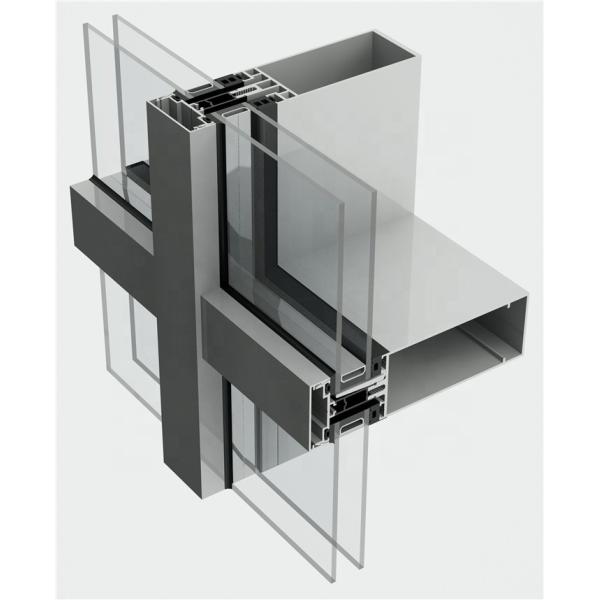 Buy Ventilated Facades Aluminum Curtain Wall Profile For Exterior at wholesale prices
