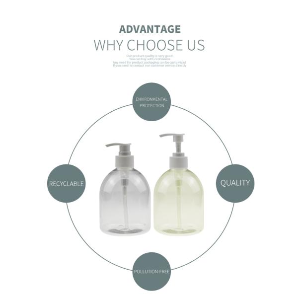 1oz 2oz Sloping Shoulder Amber Color Refillable Plastic Bottle Shower Gel Container