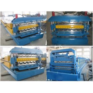 roof rolling machine of double layer
