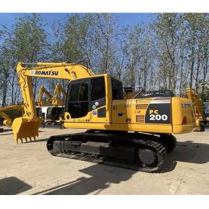 PC200-8 Used Komatsu Excavator Yellow Track Length 2840mm