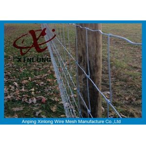Commercial Galvanized Field Fence For Live Stock Easy Maintenance