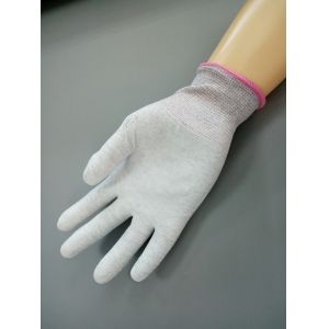 ESD PU Palm Coated 24cm Cleanroom Gloves Anti Static Skid