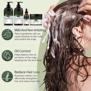 Private Label Vegan Shampoo Rosemary Mint Oil Control Shampoo OEM