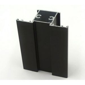 H Shape Anodized Bronze Black Sliding Window Aluminium Profile Customized