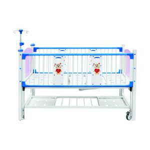 China Two Crank Adjustable Backrest Hospital Baby Crib on sale