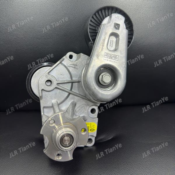 Drive Belt Tensioner Bracket with Idler and Bearning Fan Fit for Land Rover LR035556