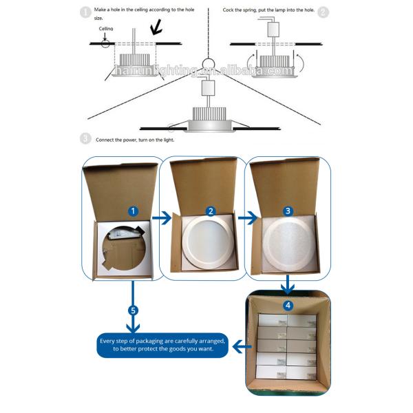 25 watt led down light 6inch 25w down lamp low price smd led down light