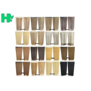 Synthetic Blonde Hair Extensions Korean Straight Human Hair Weave