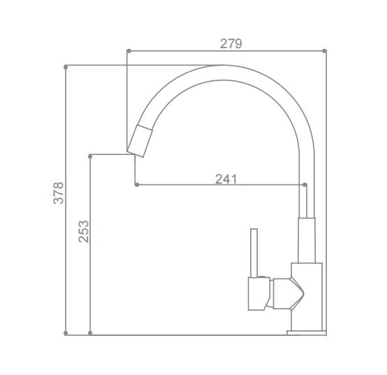 Alterable Spout 1 Handle Deck Mount Kitchen Faucet Flexible Kitchen Sink Tap