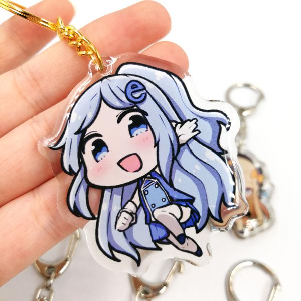 OEM ODM Anime Cute Key Charms Custom Acrylic Ornaments Eco Friendly