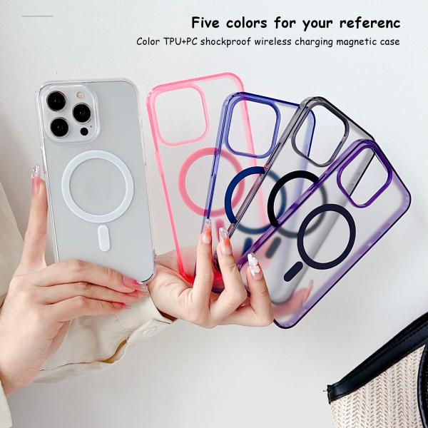 Skin-Friendly Shockproof Magnetic Magsafe Mobile Phone Case For iPhone Samsung