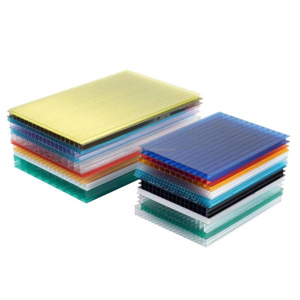 Room Partition Polycarbonate Pc Material Clear 4 Wall Hollow Polycarbonate Sheets Hollow and Embossed Polycarbonate Sheets