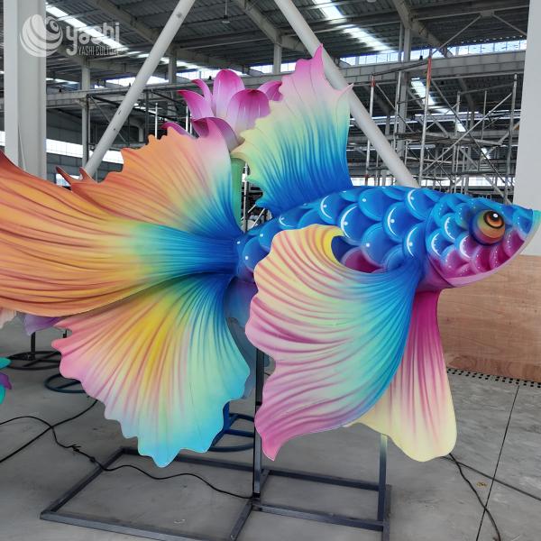 Buy Outdoor Decorative Chinese Fish Lantern 150CM for Lantern Festival at wholesale prices