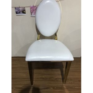Fully Gold Plated 99cm Brushed Stainless Dining Chairs