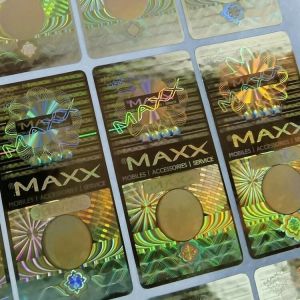 Anti Counterfeit Premium Wine Label UV Embossed Waterproof Security Label