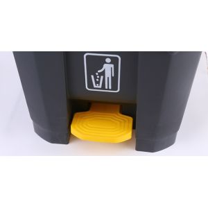 Hospital Medical 30L Plastic Rectangle Waste Pedal Bin