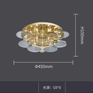 Modern Glass Industrial Retro Household Lamp Living Room chandelier ceiling