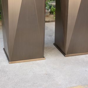 Patio Balcony Metal Flower Planter Octangle Galvanised Plant Pots