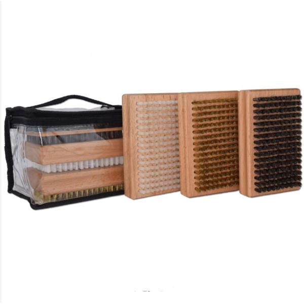 Buy Ski Wax Brush Kit Set Three 8mm Horsehair 10mm Nylon Brass at wholesale prices