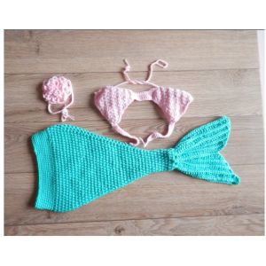 Wholesale - cartoon fish mermaid baby flower headwear Baby Photography Prop