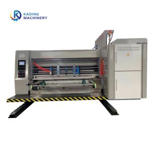 Quality Front Edge Feeding Corrugated Box Printing Machine With Slotter Die Cutter for sale