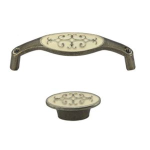 Oval GL8872 Kitchen Cabinet Knobs Chrome Arched Black Dresser Pulls Furniture