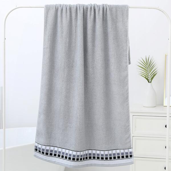 Large All Cotton Towel Quick Drying Eco-friendly and High Water Absorption for Adults