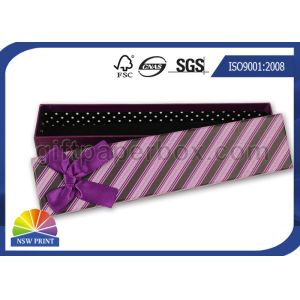 Luxury Pen Shape Paper Gift Box Cardboard Jewellery Packaging Boxes With Bowknot