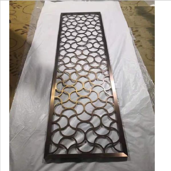 Antique Chinese Style Stainless steel Metal Screen Decorative Room Partition