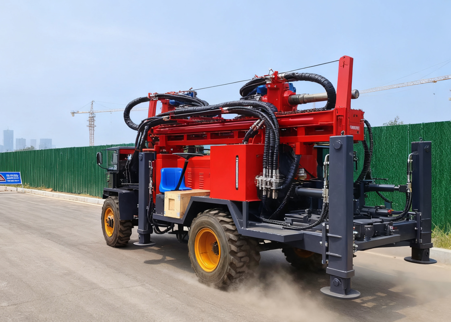 Self-propelled Water Rig Drilling Machine Easy Movement