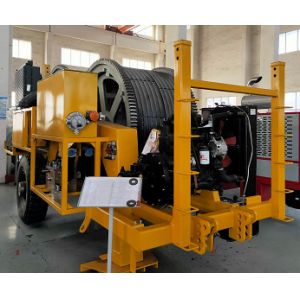 2X70KN 40mm Conductor Cable Wire Stringing Equipment stepless speed
