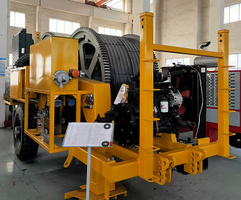 Buy 2X70KN 40mm Conductor Cable Wire Stringing Equipment stepless speed at wholesale prices