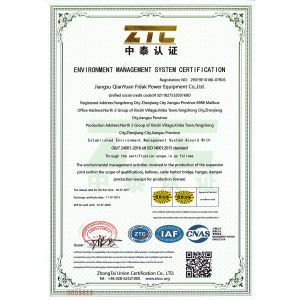 Jiangsu Qianyuanfeida  electric equipment Co.,Ltd Certifications