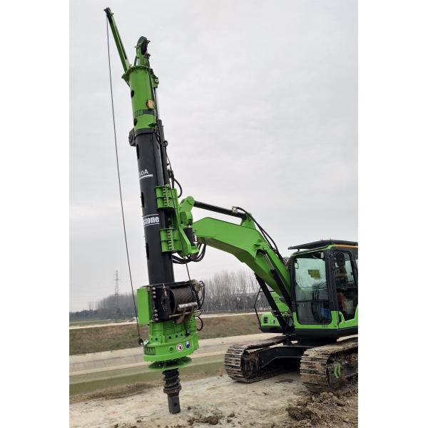 Portable Single Load Transportation Hydraulic Piling Rig Small Torque 50kn.M