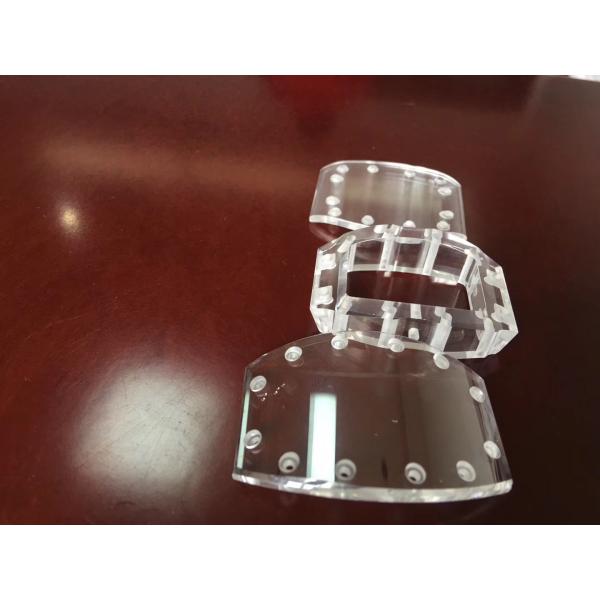 Red Single Sapphire Crystal Glass , Custom Sapphire Watch Crystal Transparent